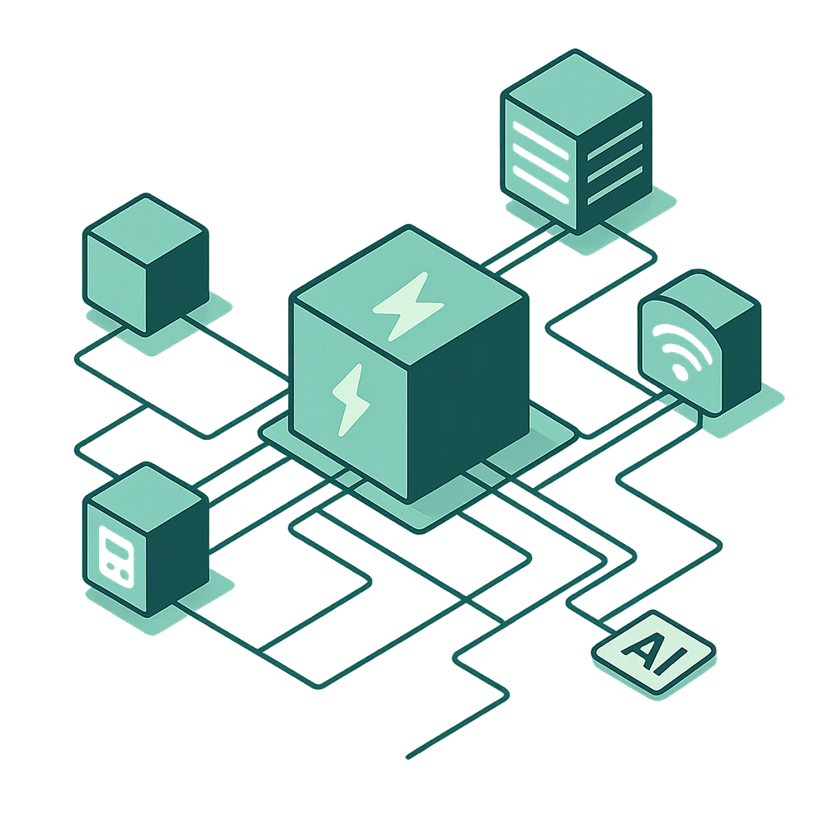 Energetika & utility — hero ilustrace