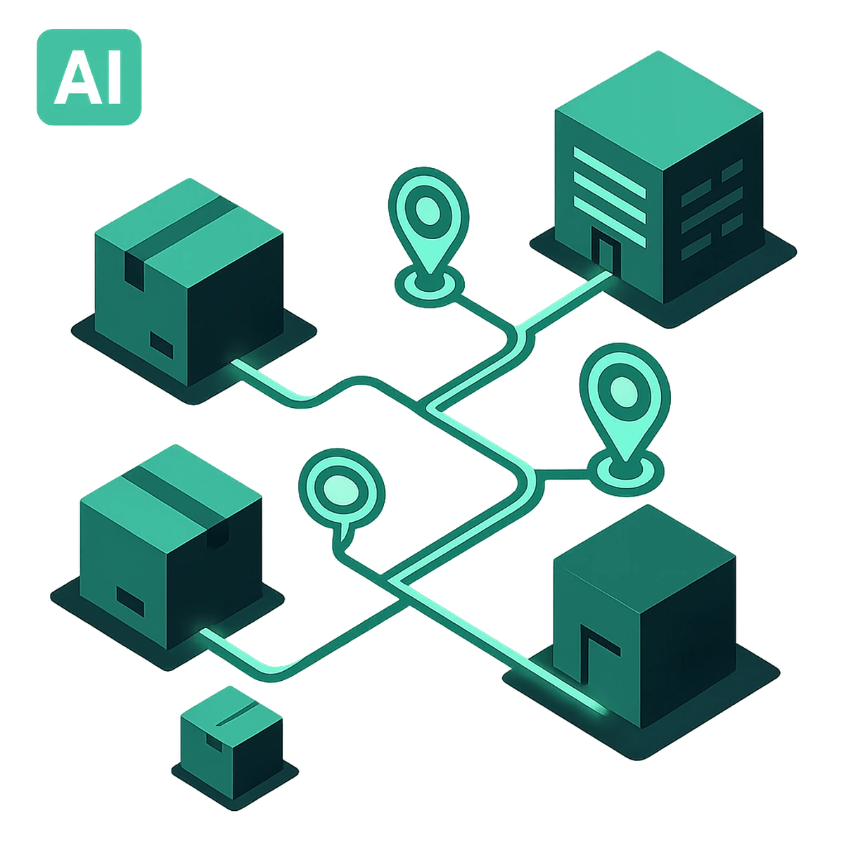 Logistika & e-commerce — hero ilustrace