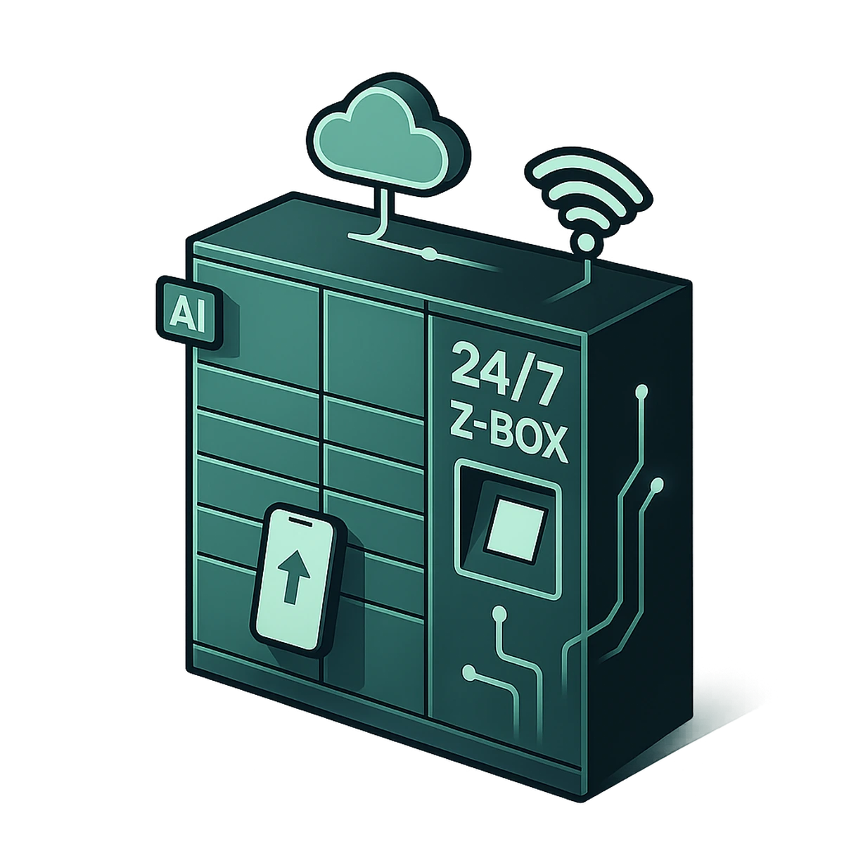 Z-BOX Zásilkovna — hero ilustrace