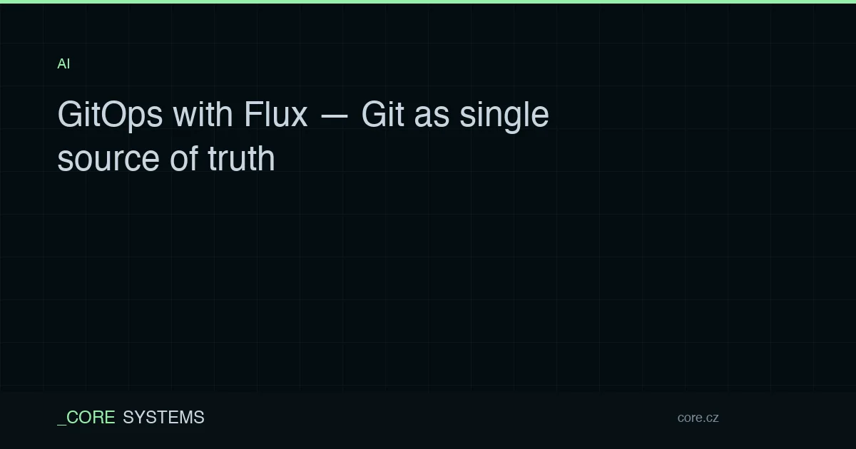 GitOps with Flux — Git as single source of truth